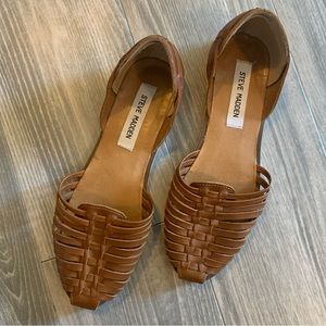 Steve Madden brown leather Huaraches size 7